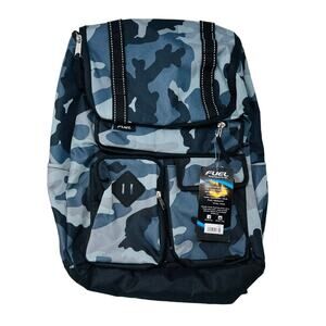 NEW! Fuel Field Cargo Backpack Bag Casual Camo Blue
